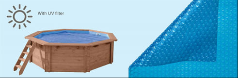 Copertura estiva della piscina in legno fuori terra da giardino con Liner sabbia Jardin 607