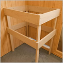 Sauna finlandese da interno Regina14 - Kit tetto in legno massello