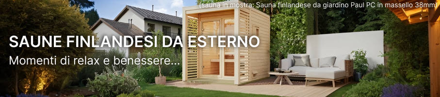 Saune da esterno per abbellire il proprio giardino
