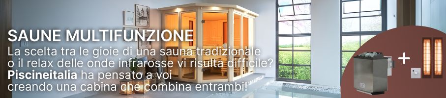 Saune multifunzione finlandesi infrarossi Bea 180 e Bea 200