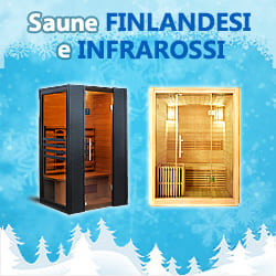 Saldi invernali 2024 saune finlandesi e infrarossi