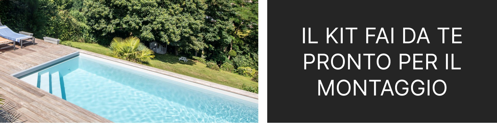 Piscine interrate in kit pannelli d'acciaio fai da te 7x3 m - h.120 cm pronta per il montaggio