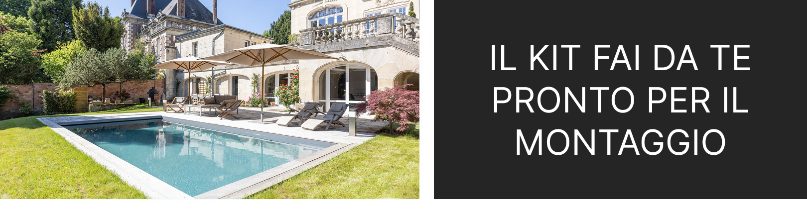 Piscine interrate in kit pannelli d’acciaio fai da te 6x3 – h150 pronte per il montaggio