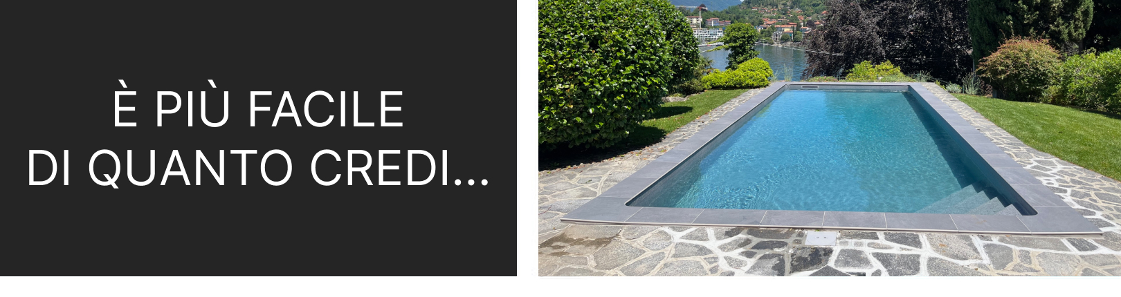 Piscina interrata pannelli d'acciaio in kit fai da te 7x3 m - h.120 cm facili da montare