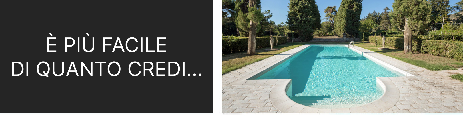 Piscina interrata pannelli d'acciaio in kit fai da te con Scala Romana 6x3 m - h.120 cm facili da montare