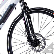 Bicicletta elettrica da cross da donna SPORT 4.2 W (17): particolare cerchio anteriore