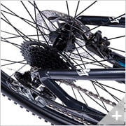 Bicicletta elettrica Mountain e-bike  CANYON 6.2: particolare ruota posteriore