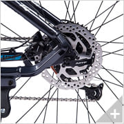 Bicicletta elettrica Mountain e-bike  CANYON 6.2: particolare freno a disco