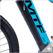 Bicicletta elettrica Mountain e-bike  CANYON 6.2: particolare batteria