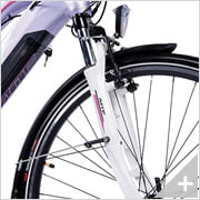 bicicletta elettrica da trekking POWER-TREK 3.2 da donna particolare cerchio anteriore
