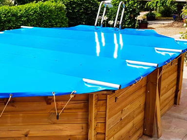 Copertura a barre per piscine in legno fuori terra modello B-1.0 - Foto 2