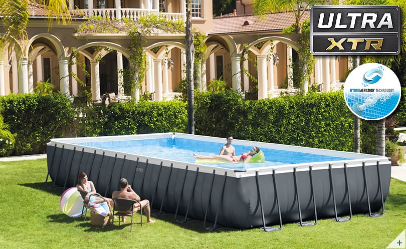 Piscina fuori terra Intex Ultra XTR Frame Rettangolare 26374 975x488x132cm cover