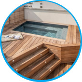 Fase 6 installazione piscina Astrea completata