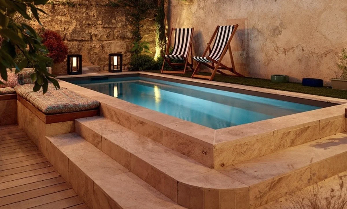 Piscina fuori terra autoportante Astrea in pannelli d'acciaio - 3x2 m