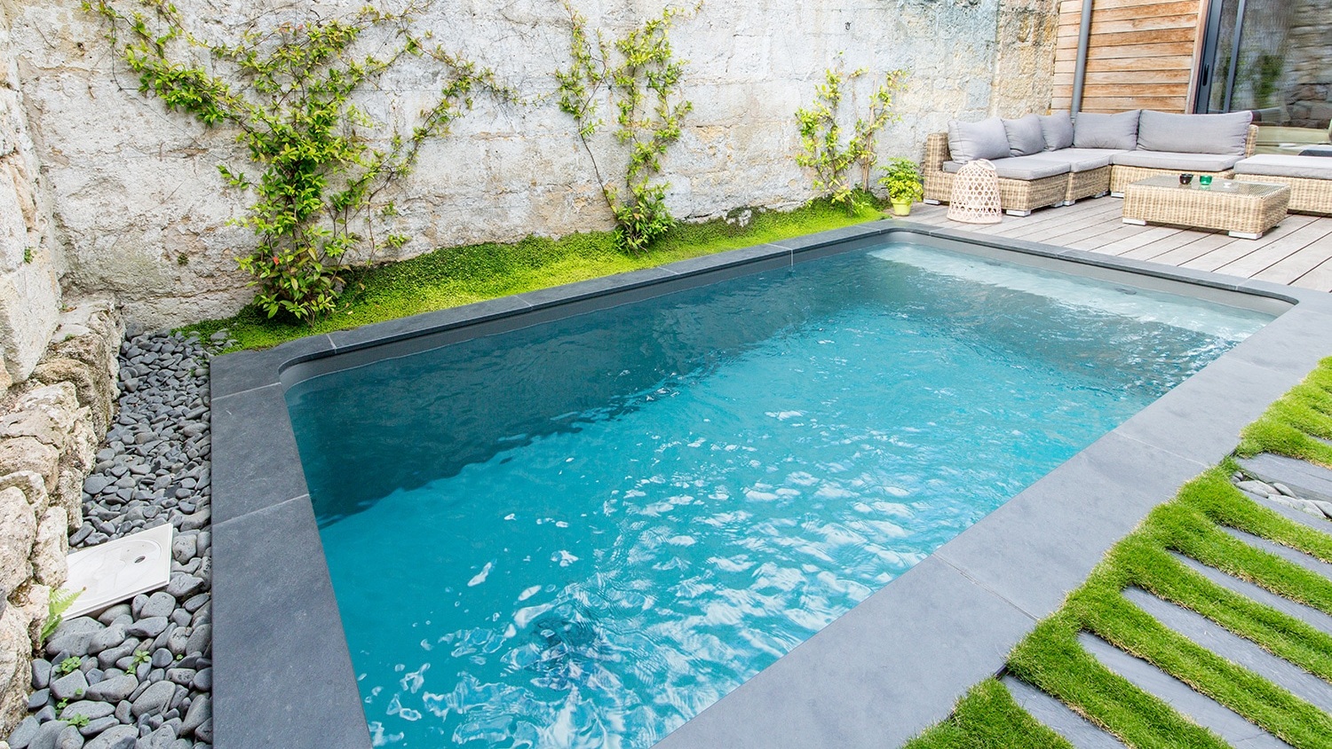 Piscina fuori terra autoportante Astrea in pannelli d'acciaio - 3x2 m