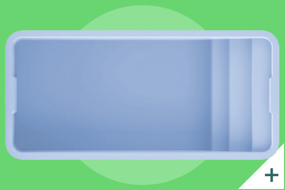 Piscina interrata in vetroresina GARDENIA colore azzurro  con scala + Kit idromassaggio - foto 1