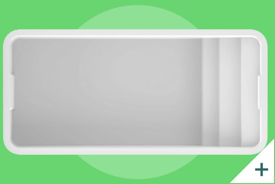Piscina interrata in vetroresina GARDENIA colore grigio con scala + Kit idromassaggio - foto 1