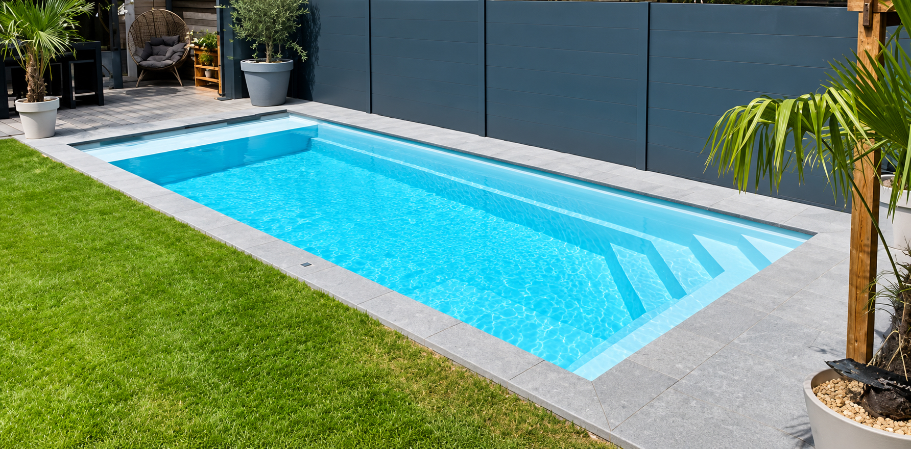 Piscina interrata in vetroresina Sport Pool 5,50 x 3,00 m