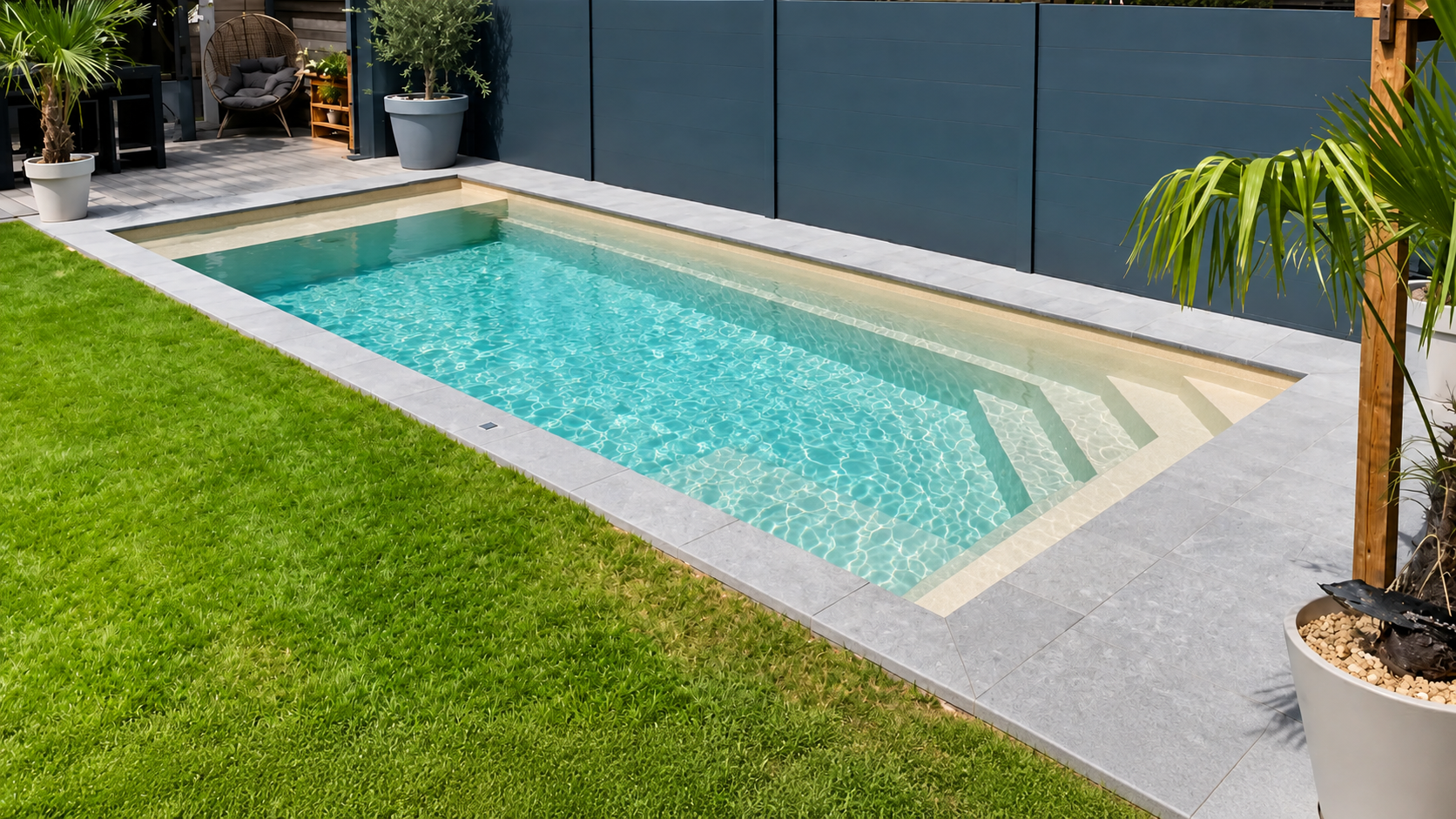 Piscina interrata in vetroresina Sport Pool 5,50 x 3,00 m