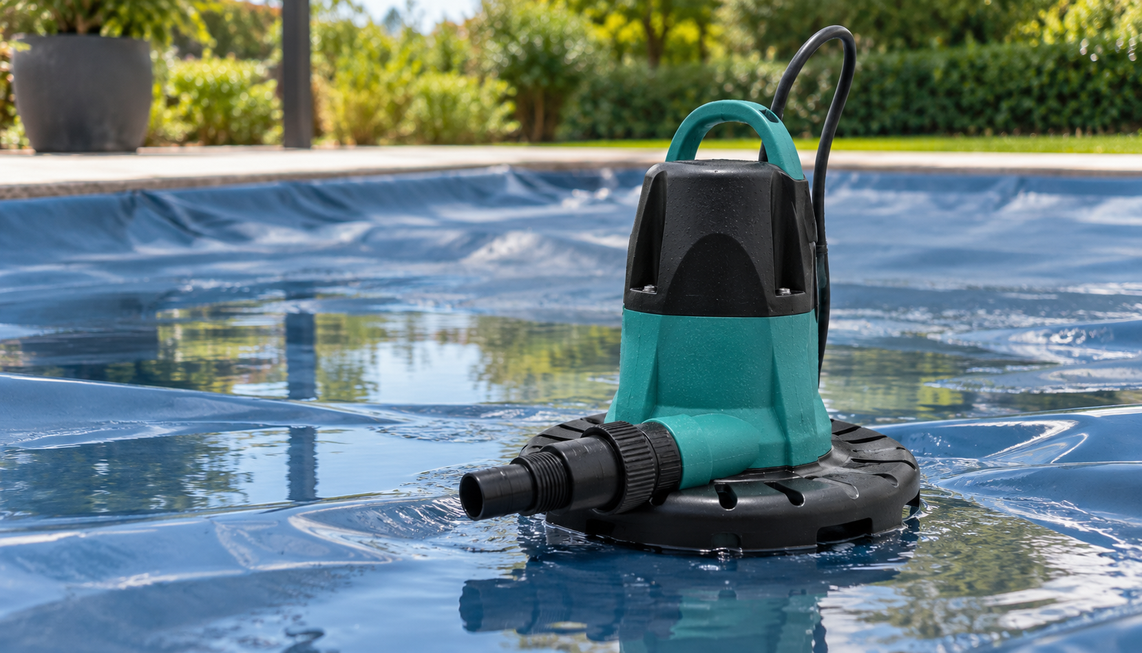 Pompa svuotatelo 400W 2 in 1 per coperture piscina