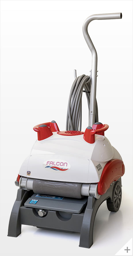 Robot piscina Falcon K100 - carrello vista sinistra