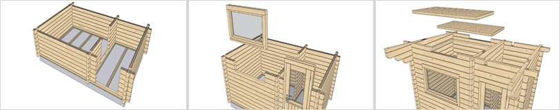 Sauna finlandese da giardino o da esterno Lava - Istruzioni di montaggio