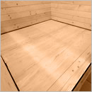 Sauna finlandese da giardino o da esterno Lava - Pavimento in legno