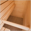 Sauna finlandese da giardino o da esterno Lava - Protezione stufa in legno