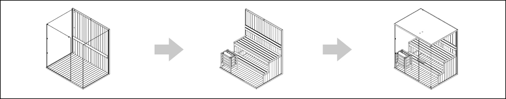 Sauna finlandese Bella 180B - Istruzioni di montaggio