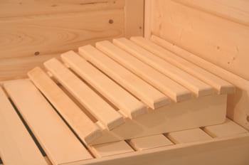 Sauna finlandese Regina 15 - Incluso nel kit sauna - Poggiatesta in legno