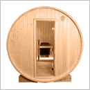Sauna finlandese a botte da giardino o da esterno Kammi 180 - Kit struttura della sauna in legno massello