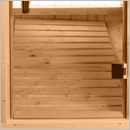 Sauna finlandese a botte da giardino o da esterno pod 2.4x2.3 - Pavimento in legno