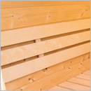 Sauna finlandese a botte da giardino o da esterno pod 2.4x2.3 - Schienali in legno