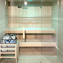 Sauna finlandese da interno - Kit porta in vetro 180x130