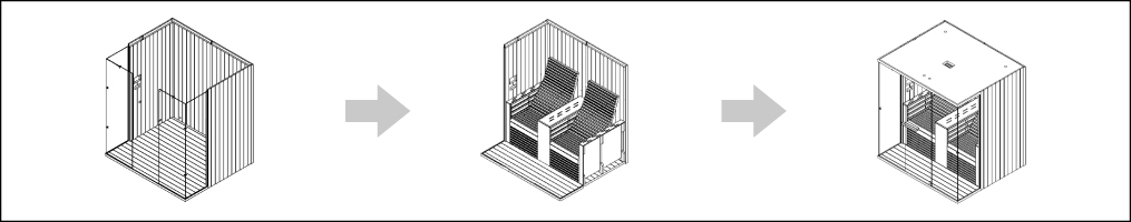Sauna infrarossi Aron 180 - Istruzioni di montaggio