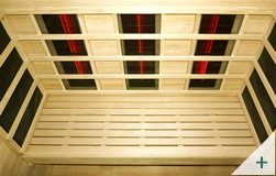 Sauna infrarossi Pami 1 - Foto panca dall'alto