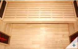 Sauna infrarossi Pami 1 - Foto degli interni: pannelli infrarossi schiena e laterali
