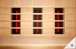 Sauna infrarossi Pami 4 - Foto degli interni: pannelli infrarossi schiena