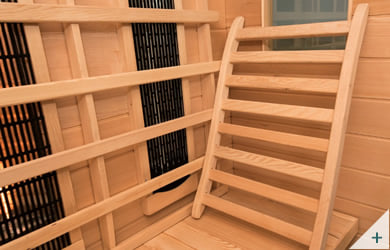 Sauna infrarossi Rossana - Foto degli interni: schienale
