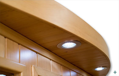 Sauna infrarossi Rossana - Foto degli interni: luci esterne