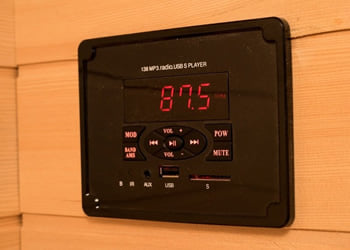 Sauna infrarossi Rossana - Incluso nel kit sauna - Radio stereo AM/FM/CD