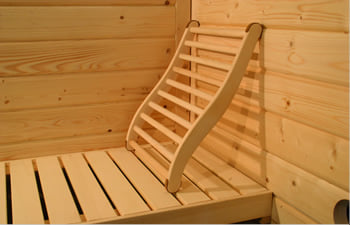 Sauna infrarossi Rossana - Schienale in legno