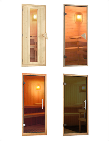 Sauna finlancese classica da casa in kit in legno massello di abete 40 mm Fiordaliso da interno: Kit spedito: Porta a scelta
