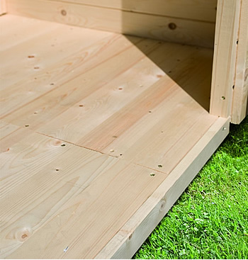 Sauna finlandese da esterno Ivana in tinta grigio - Kit spedito: pavimento in legno massello