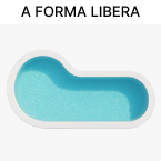 Piscine interrate in pannelli d'acciaio a forma libera