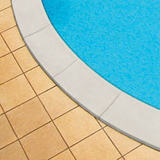Bordo piscina color Sabbia per piscina ovale Skyblue 11,00x5,00 m