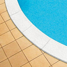 Bordo piscina color Bianco per piscina tonda Skyblue 800