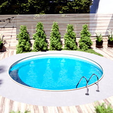 Piscina interrata in acciaio circolare SKYSAND 400 - h. 120 cm