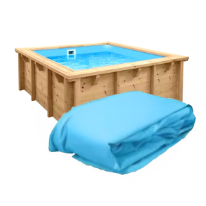 Liner per piscina in legno JARDIN BABY 210 x 210 azzurro