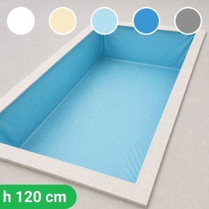 Liner PVC 75/100  rettangolare 10x4 - H 120 cm